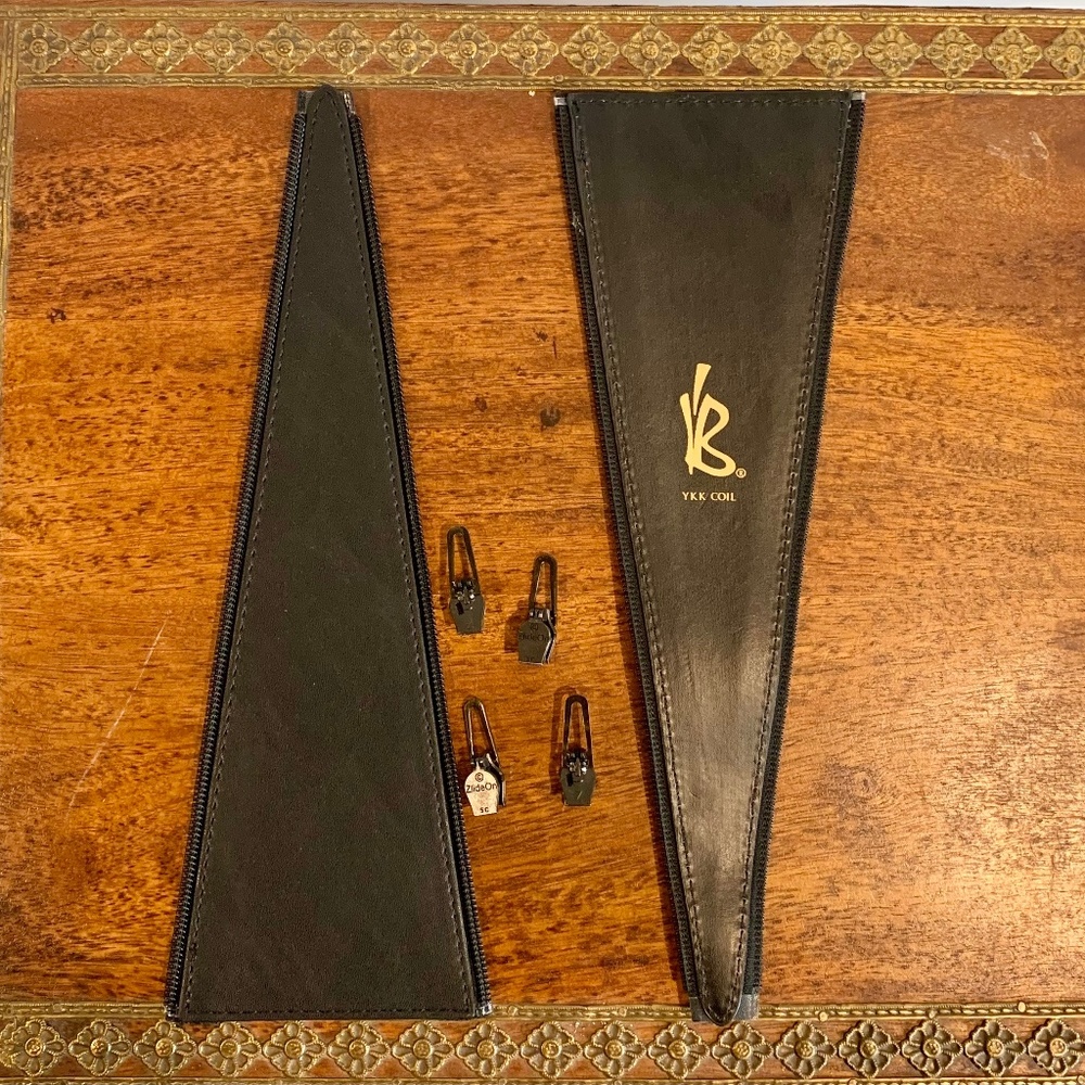 Black ECO Leather YKK Bands
